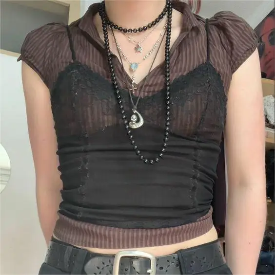 

Женский Кружевной укороченный топ на бретелях-спагетти, без рукавов