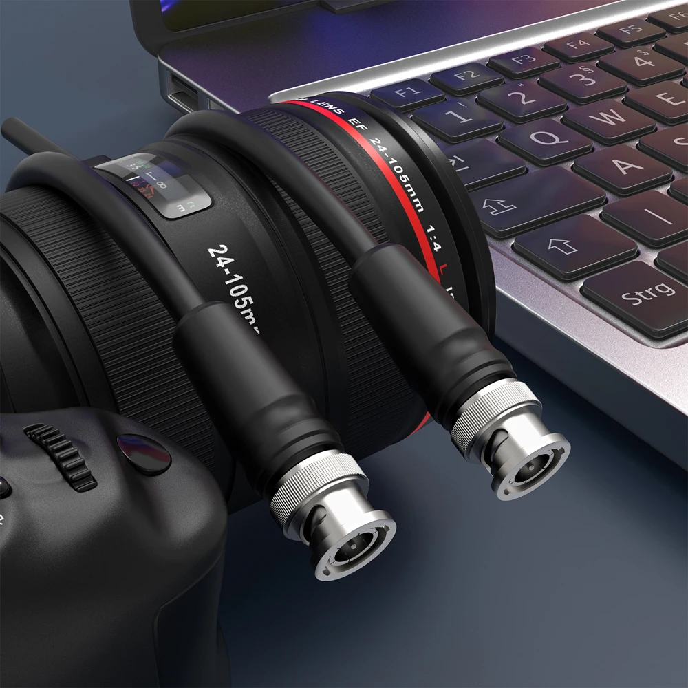 Видеокабель камеры коаксиального монитора кабель 12G-SDI BNC-BNC Male 75-5 3G 1080P 4K 60 Гц 1 5 2 3 8