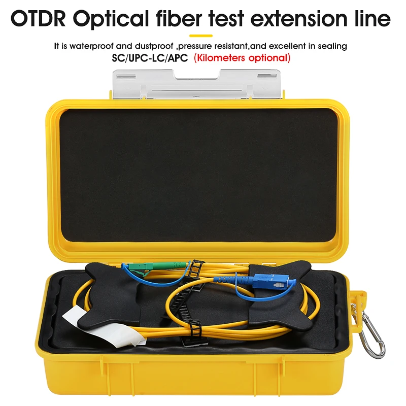 OTDR Fiber Tester SC/UPC-LC/APC Test Extension Cable Fiber Jumper Box 500M 1000M 2000M