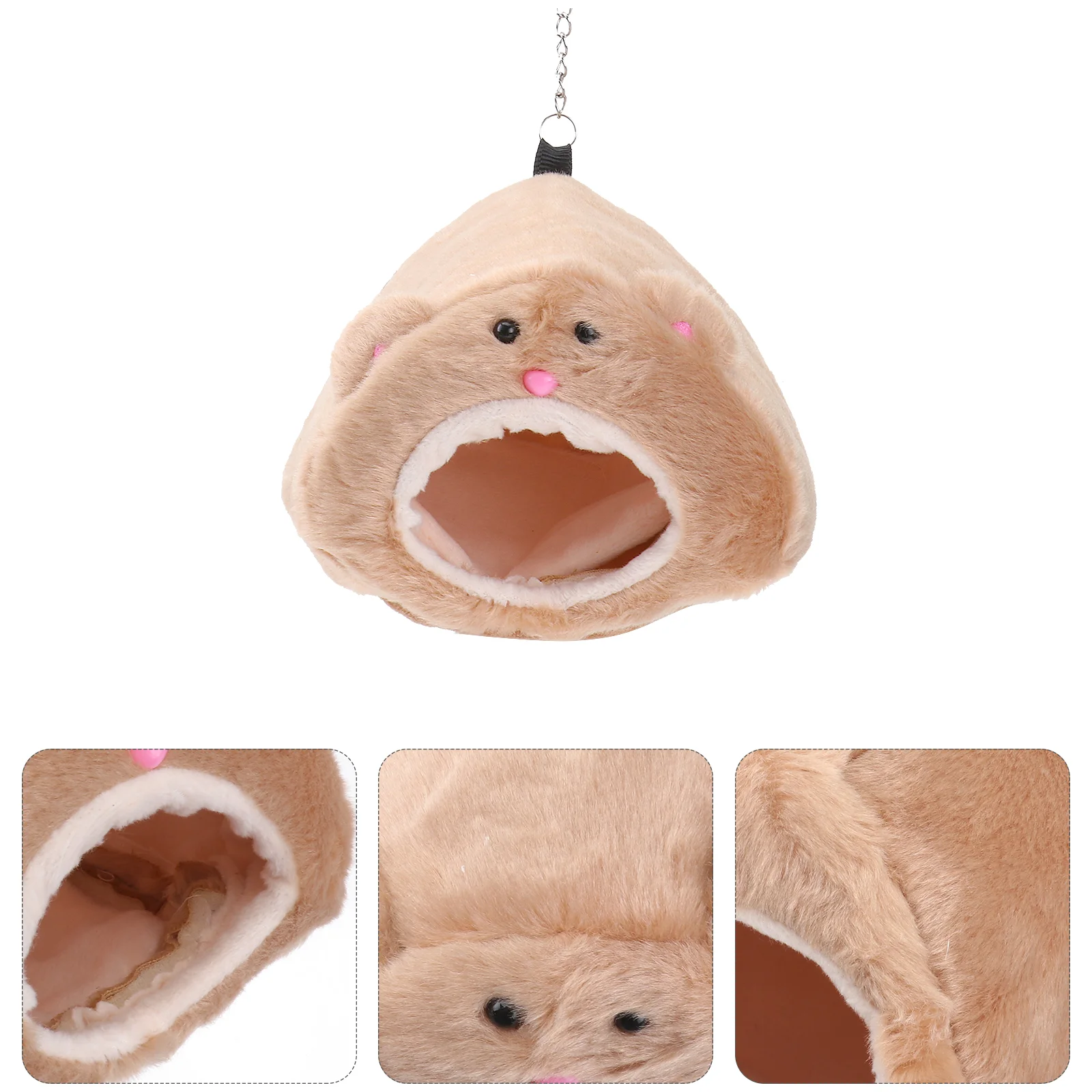 

Hamster Bed House Hammock Guinea Warm Hideout Cave Cage Parrot Rat Pet Sleeping Ferret Plush Hanging Animal Bird Winter Dwarf