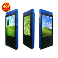 outdoor lcd digital signage totem advertising player double screen 32 inch lcd tv monitor with vga