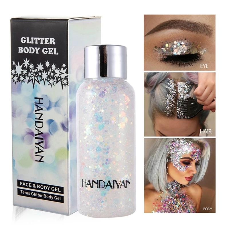 

Eye Glitter Nail Hair Body Face Stickers Gel Art Loose Sequins Cream Diamond Jewels Rhinestones Makeup Decoration Party Festival
