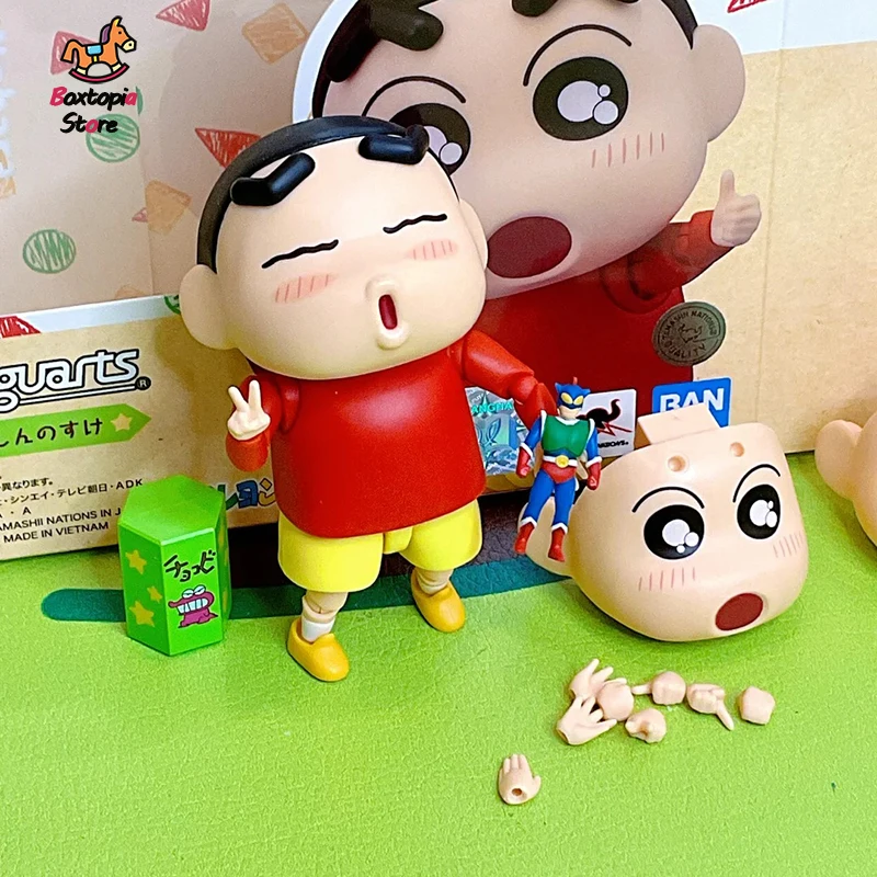 Фото Новая официальная коллекционная фигурка Bandai S.H.Figuart Crayon Shin-Chan Nohara Shinnosuke Dynamic Superman, подарок, в наличии №4