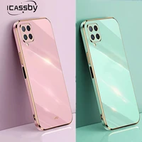 Square Plating Phone Case For Huawei P30 P40 Lite P20 Pro Mate Pro Nova Pro Soft TPU Cover Coque