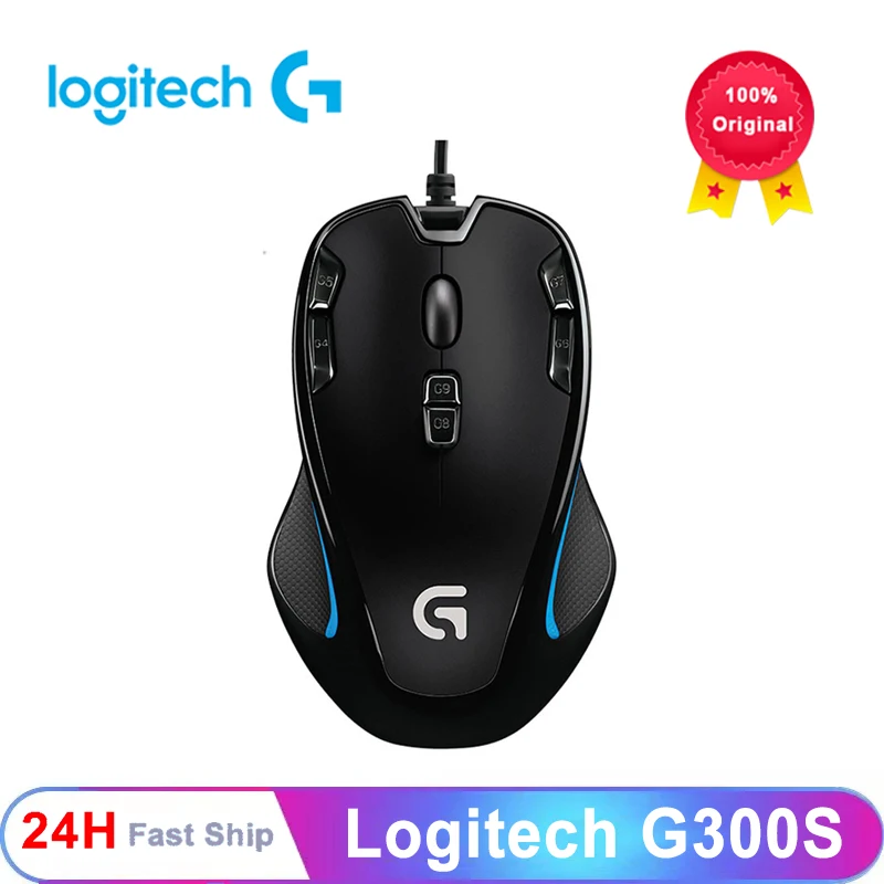 

Logitech G300S original mice Optical gaming mouse by logitech with 2500 DPI for PC mouse gamer play overwatch Starcraft War3