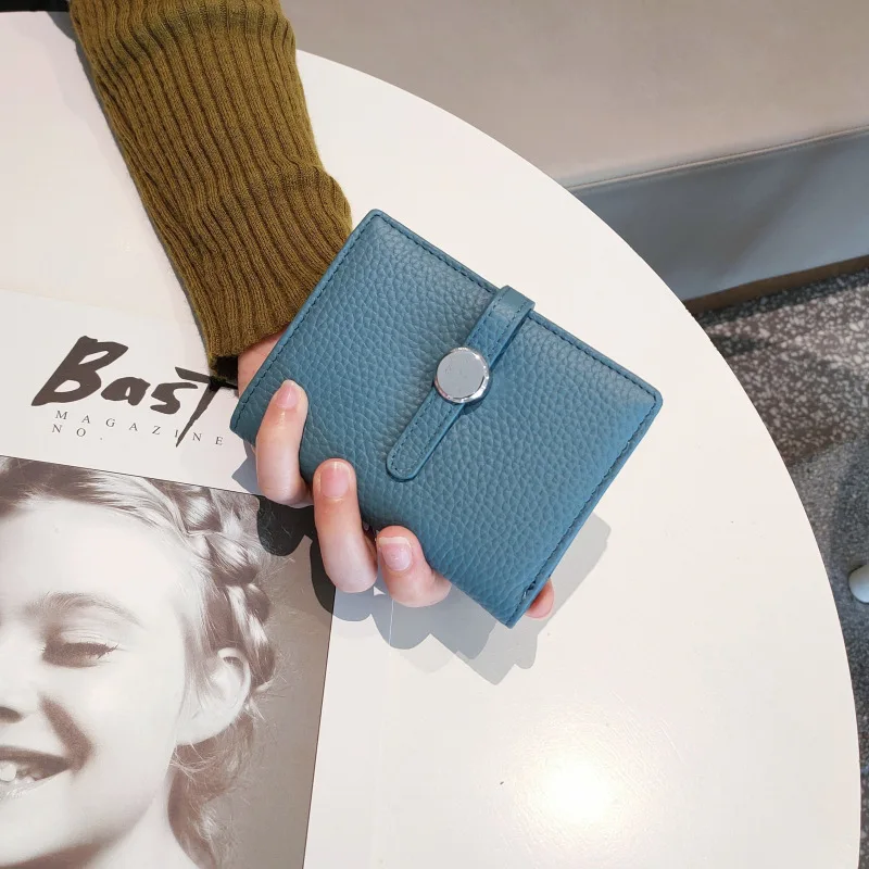 Luxury Design Genuine Leather Womens Wallets and Purses Fashion Small Money Bag Phone Wallet Coin Card Holder Case