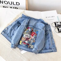 girls babys kids coat jacket outwear tops 2022 cool jean spring autumn cotton christmas gift outfits school childrens clothing