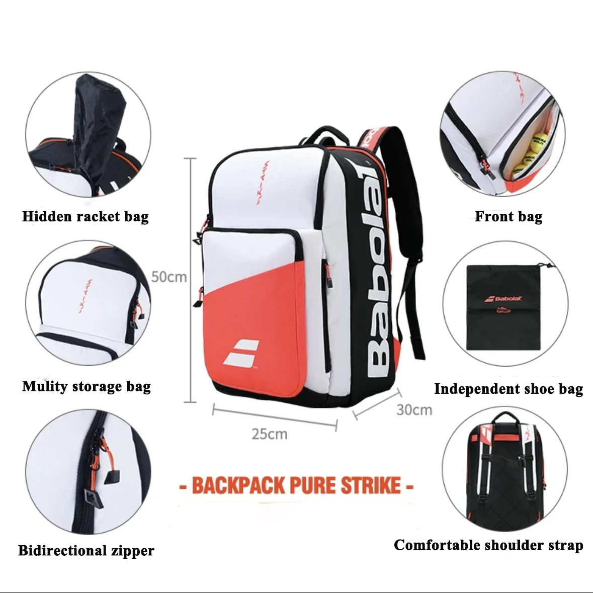 Оригинальный теннисный рюкзак Babolat PURE STRIKE AERO RAFA профессиональный для ракеток