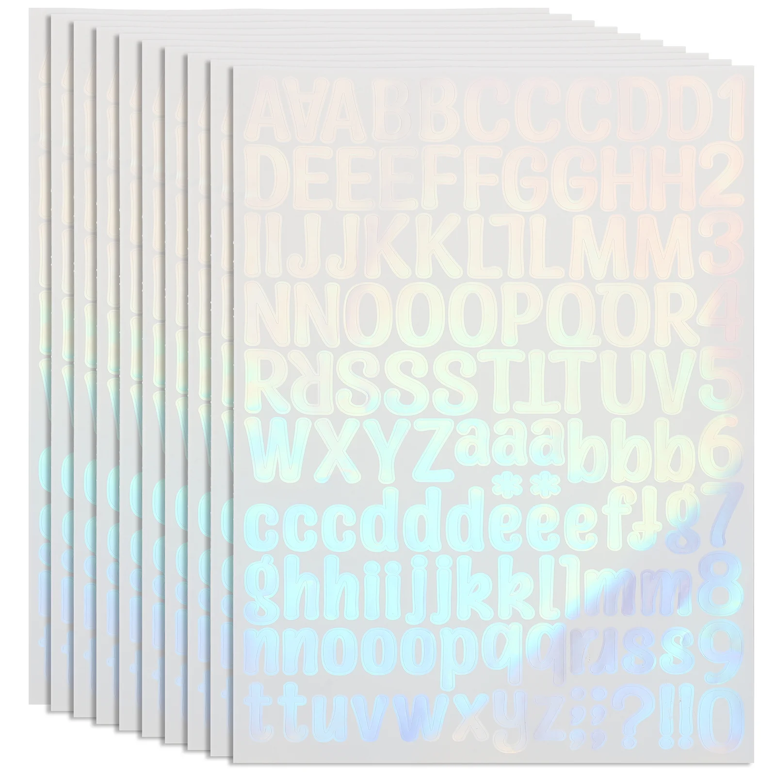 

10 Sheets Letter Stickers Numbers Mailbox Notebook Doorplate Decals Vinyl Scrapbook Waterproof