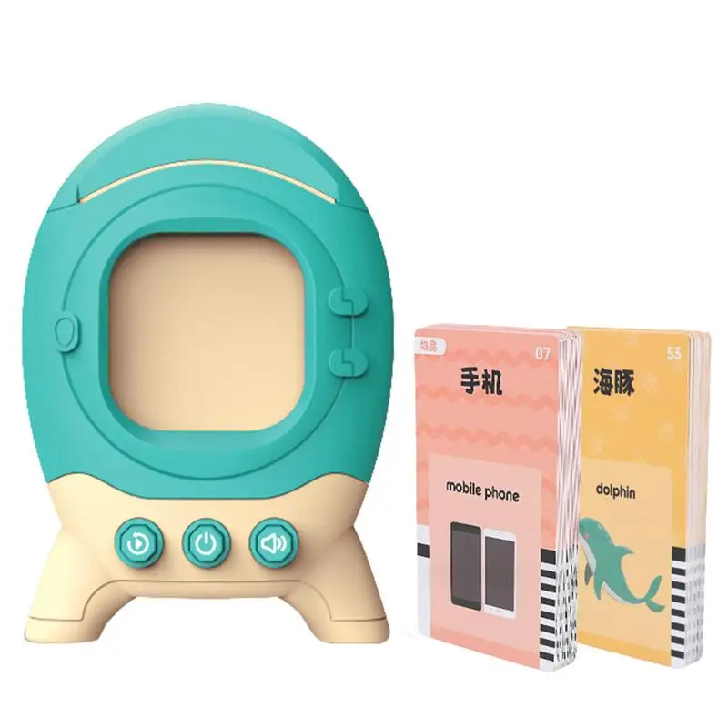 

Talking Flash Cards Rocket Shape Card Machine Children Educational Toy For Young Children Old Children Studying In Daycare