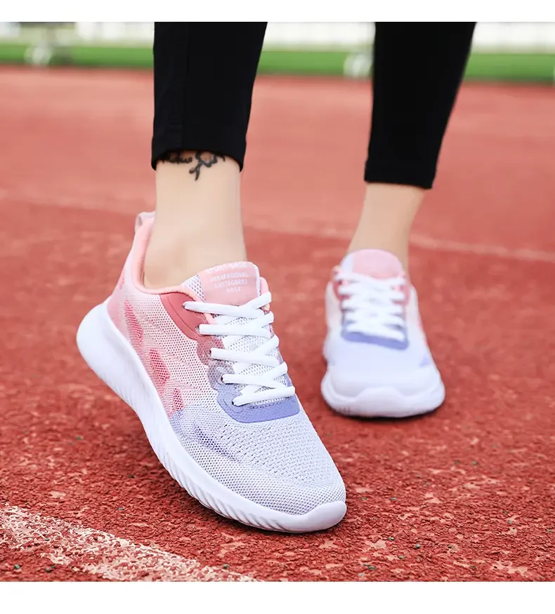 

Women's Summer Mesh Large Size Casual Sport Shoes Soft Bottom Non Slip Lightweight Breathable Running Shoes Walking Shoes 35-41