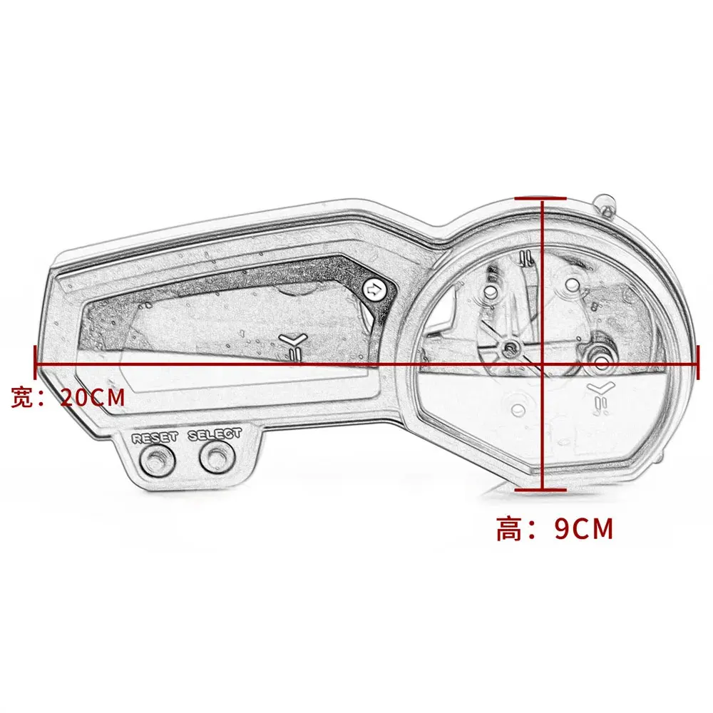 Для мотоциклов 2006 - 2013 Yamaha FZ1 FZ1N FZ1S FZ6 FZ6N FZ6R Счетчик Спидометра одометра тахометра