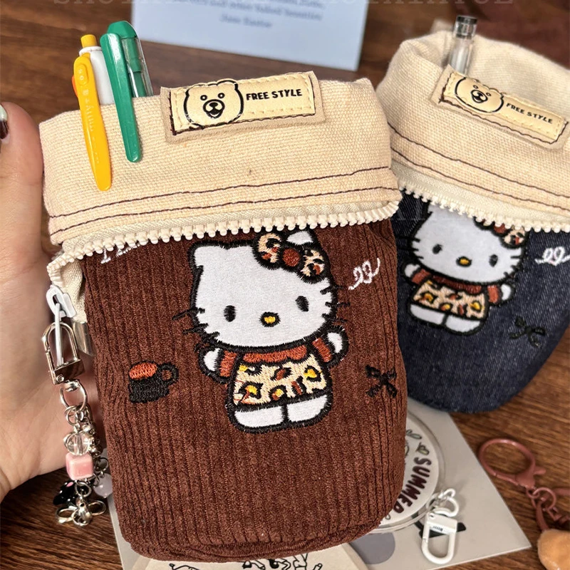 Персонализированная Новинка милая ручка Hello Kitty с вышивкой креативная ручная