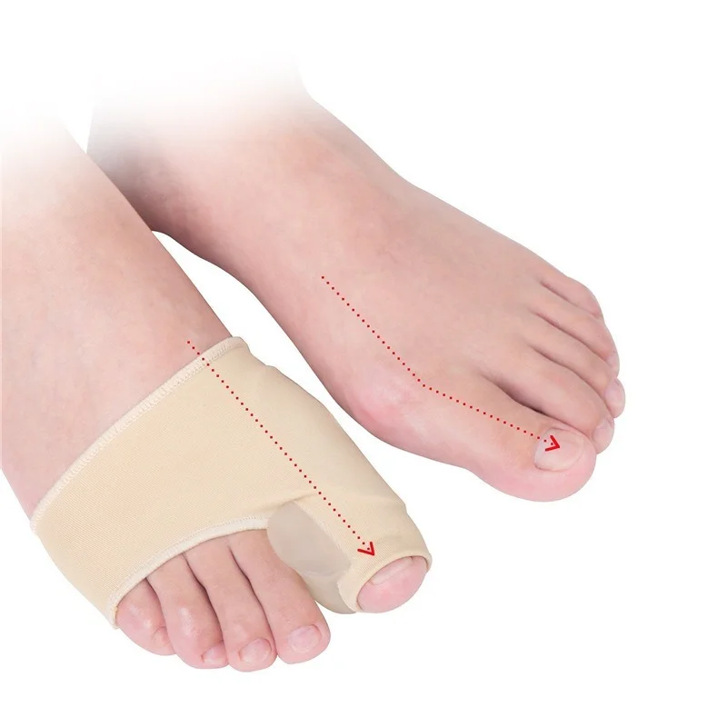 

Sdatter 2Pcs=1Pair Toe Corrector Orthotics Feet Foot Care Bone Thumb Adjuster Correction Soft Pedicure Socks Bunion Straightener