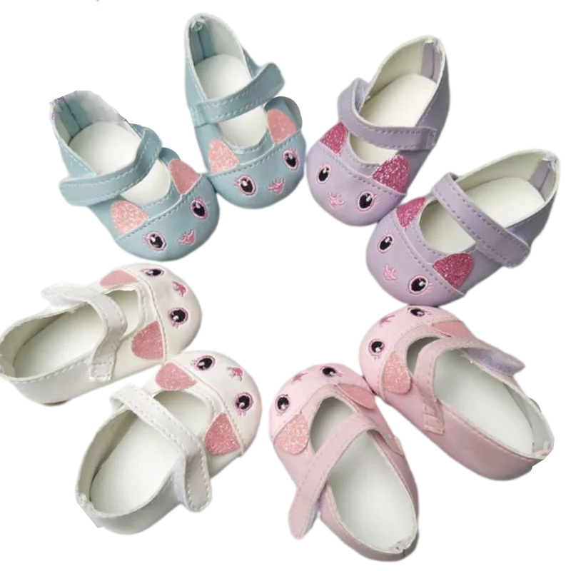 

For 43cm Born Baby Dolls Shoes for Reborn Bebe Doll Shoes 18 Inch Girl Doll Cute Shoes