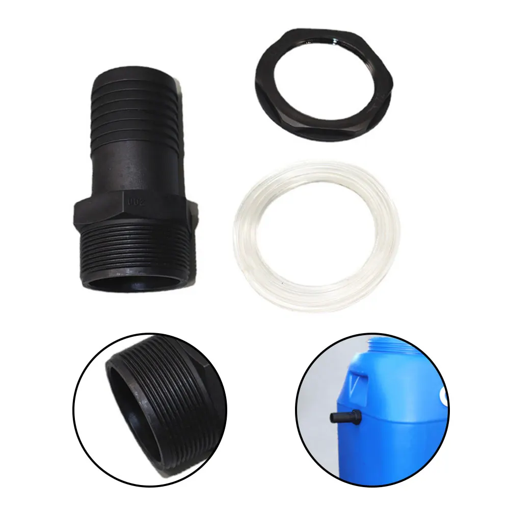 

1pcs/lot 3/8mm DN38 DN50 PP Thread Hex Nut Straight Connectors Aquarium Fish Tank Adapter Air Pump Hose Fittings Pagoda Joints