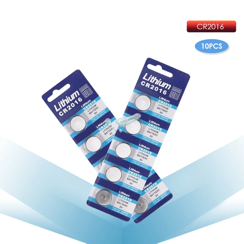 10 шт., литий-ионные кнопочные монетные батарейки 3 в