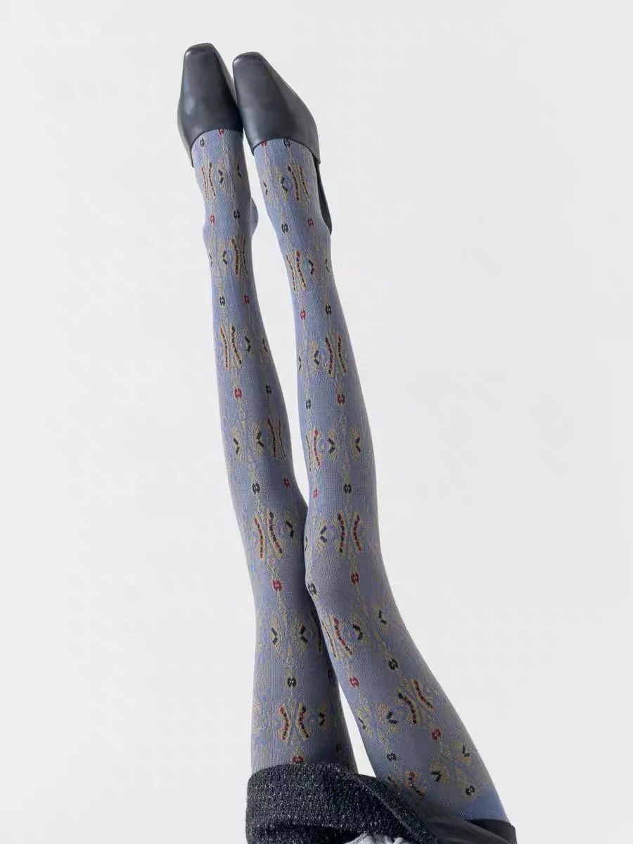 Весенне-осенние женские винтажные вязаные леггинсы в японском стиле Mori Girls с