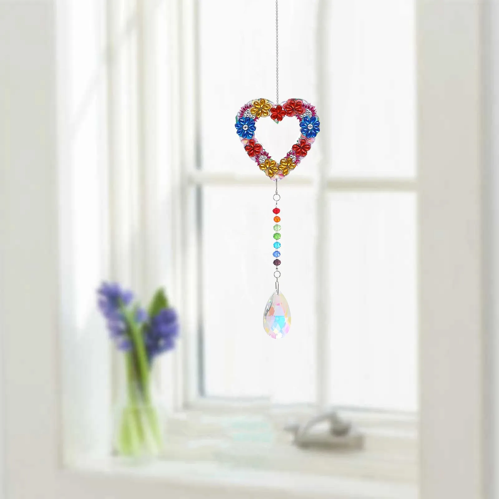 

Diamond Painting Point Drill Wind Chime Pendant Handmade DIY Pendant Crystal Door Decoration Dog Loss Wind Chime