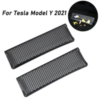 2pc car air conditioner cover for tesla model y 2021 interior modified dusproof cover under rear seat air vent duct outlet shell