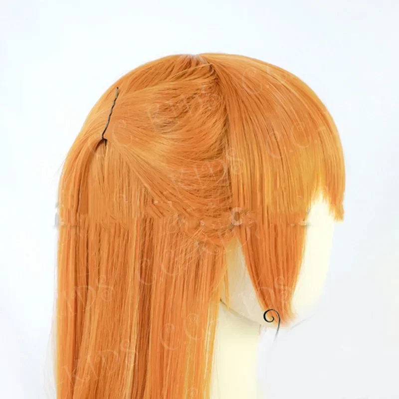 Аниме EVA Asuka Langley Soryu длинные оранжевые термостойкие волосы костюм для косплея