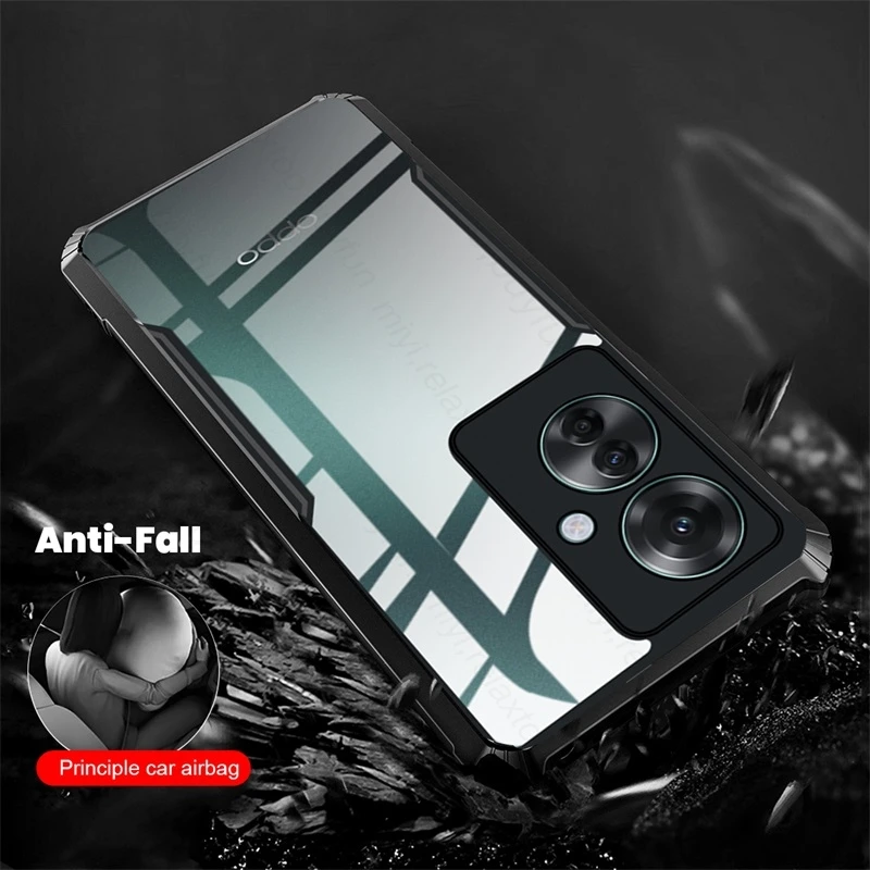 Прозрачная акриловая задняя крышка для Oppo Reno11 F защита фотокамеры противоударный