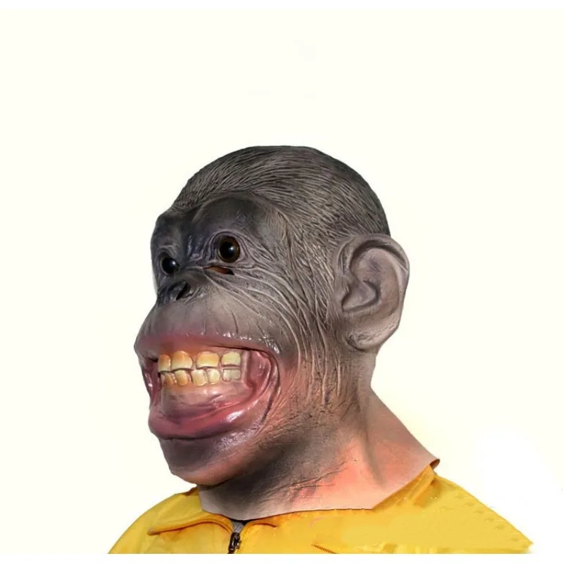 Маска-обезьяна Забавный костюм животного маска гориллы маски жуткая для