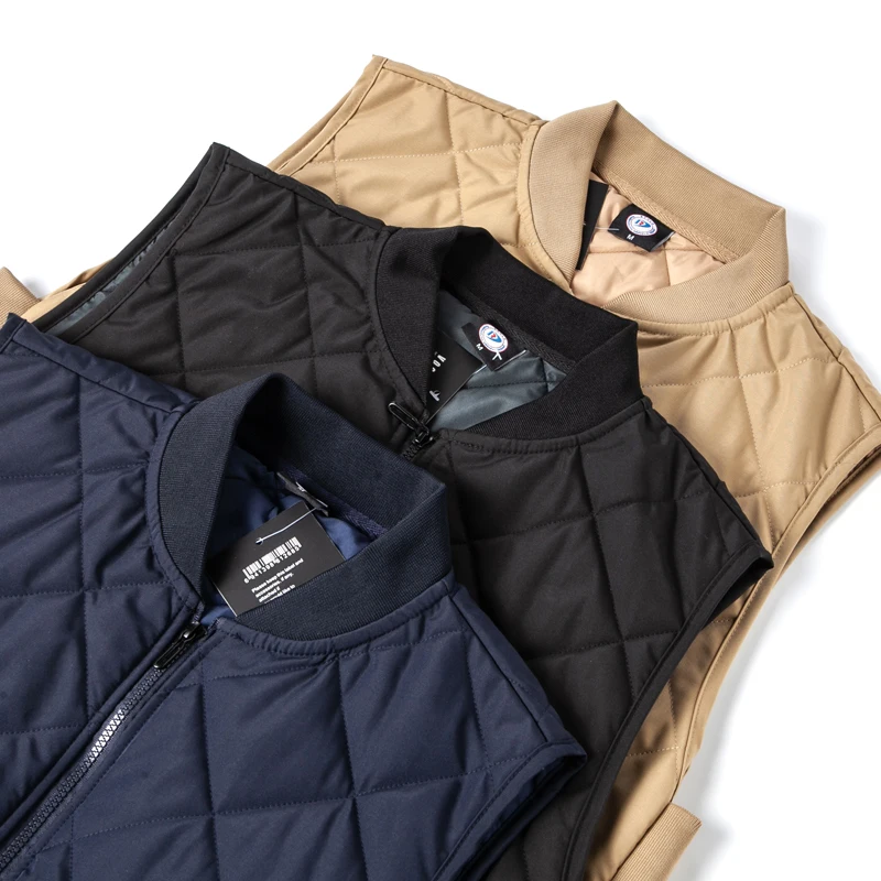 Жилет мужской оверсайз с хлопковой подкладкой повседневный тонкий свободный