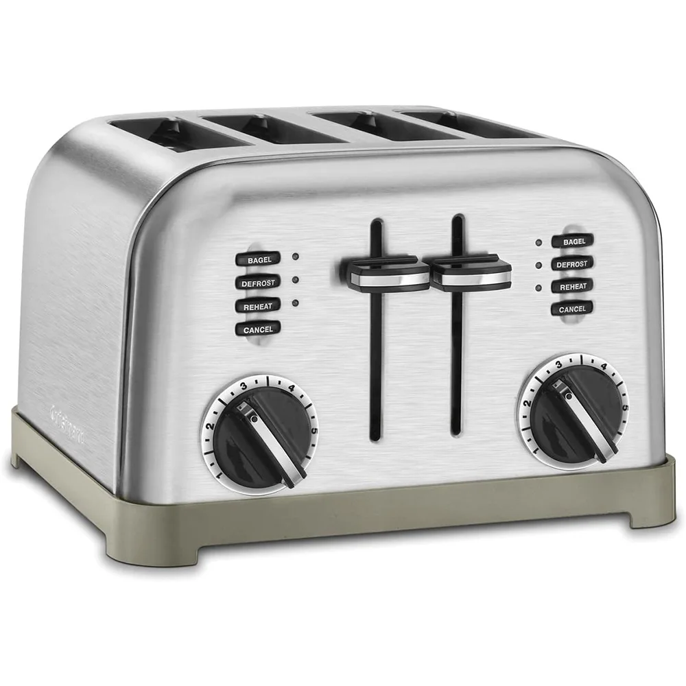 

CPT-180P1 Metal Classic 4-Slice Toaster, Brushed Stainless Toaster Sandwich