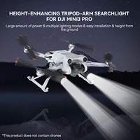 drone arm searchlight suitable for dji mini 3pro dual flashlight night lighting heightening tripod drone accessories