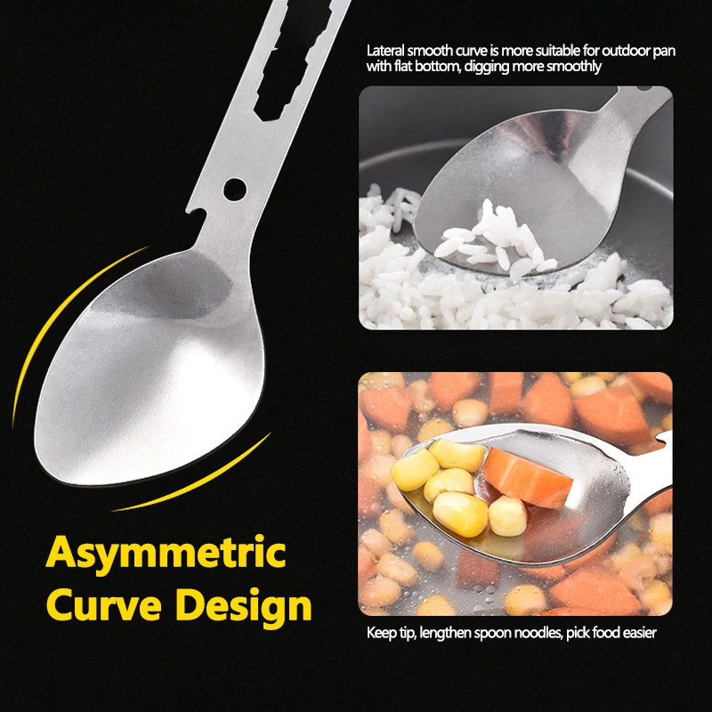 Искусственная ложка многофункциональная 5 в 1 встроенная вилка искусственная нож