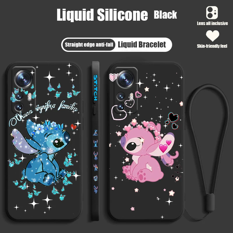 Новый милый Стич аниме для Xiaomi Mi 13 12T 12S 12X 11i 11X 11T 10T 10S Lite Pro Ультра жидкий левый