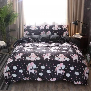 DIMI Duvet Cover Set Queen Comforter lovely Set Bed Bed Linen Unicorn Bedding Set Girl