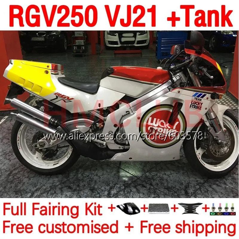 

Body+Tank For SUZUKI RGV250 SAPC VJ21 RGVT-250 RGVT RGV 250 RGVT250 88 89 VJ 21 RGV-250 1988 1989 Fairings 182No.192 lucky red