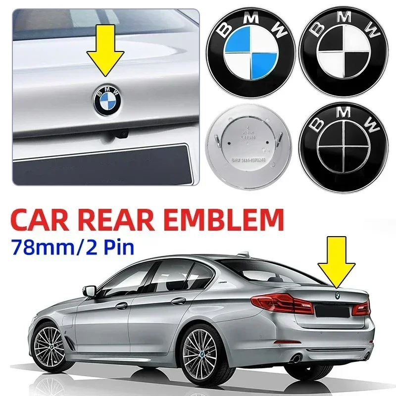 1шт 78мм 51141970248 Автомобильная эмблема значок с логотипом на заднем багажник