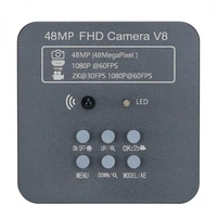 48mp v8 2k 1080p fhd c mount usb microscope digital industrial camera for phone pcb repair