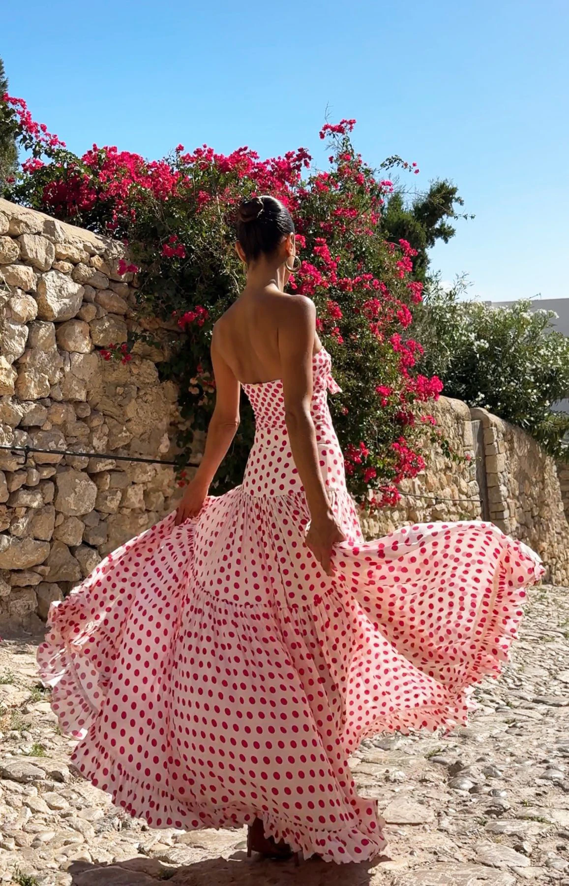 Европейский и американский новый цельный купальник Pure Desire Sle Sweet Retro в горошек