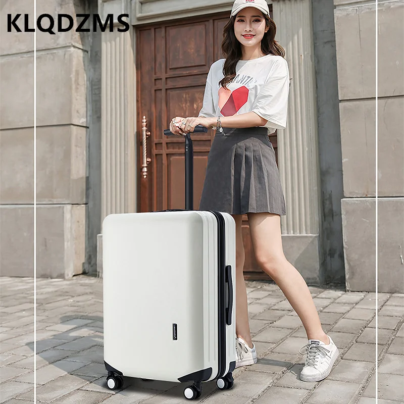 KLQDZMS High Quality Business 20 Inch Trolley Suitcase 24 Inch Luggage Student Password Case 28 Inch Single Bar Boarding Bag