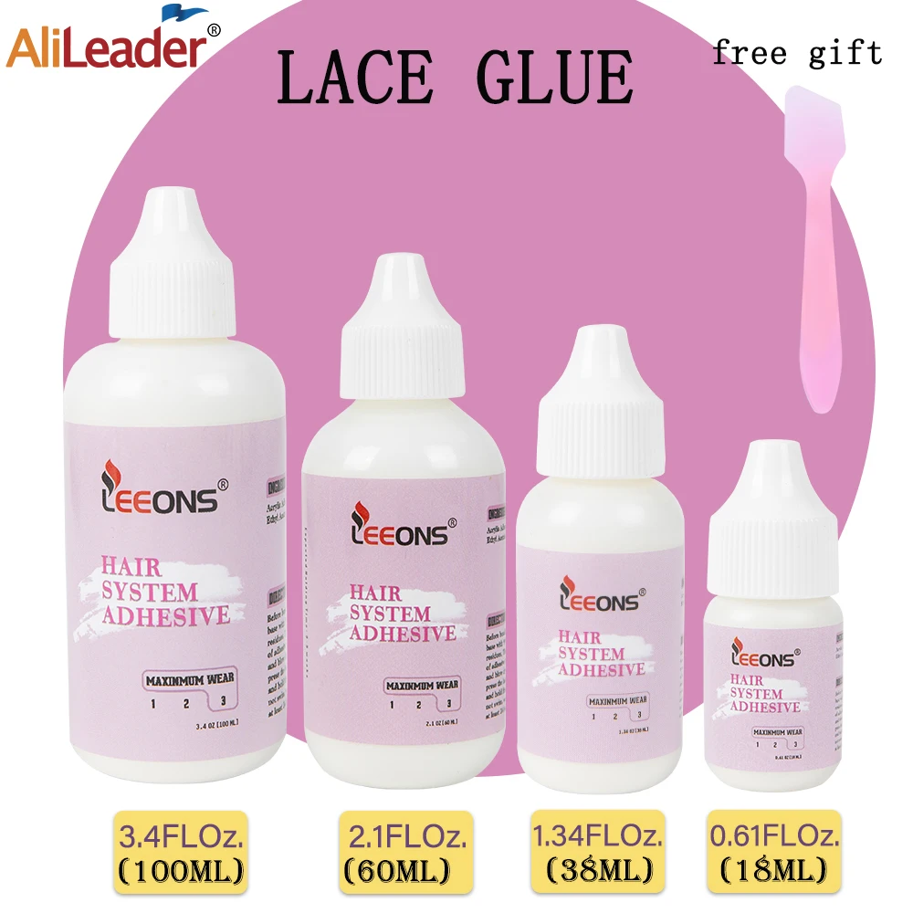 

Strong Hold Glue For Lace Front Wigs & Hair Systems Waterproof Lace Glue For Hair Replacement Invisible Adhesive Bonding Glue