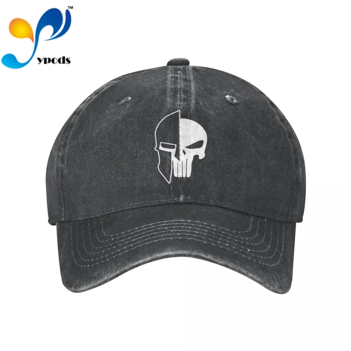 

Sparta Helmet Punisher Skull Unisex Baseball Cap Men Women Snapback Hat Dad Hat Summer Sun Cap for Men and Women Hats