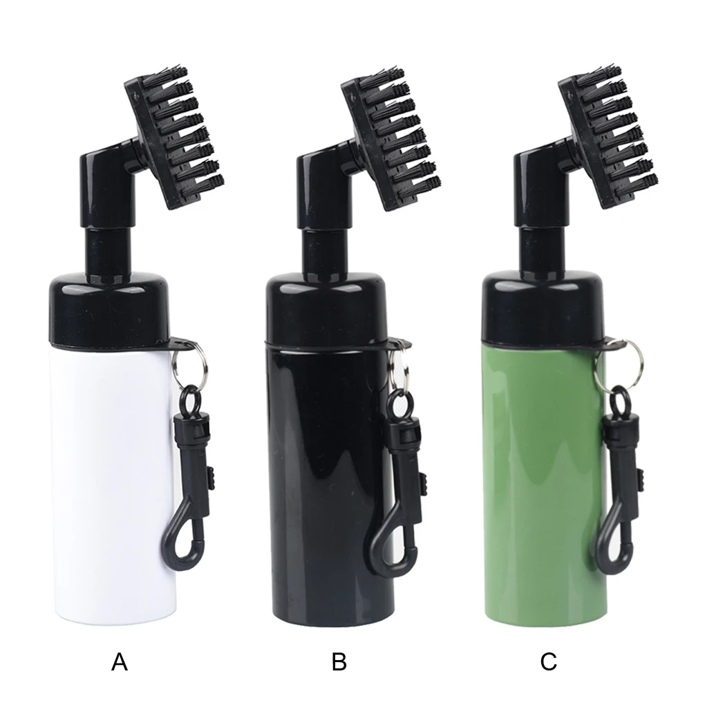 

Golf Club Groove Clean Brushes Self-Contained Golfer Brush with Water Bottle Squeezable Tube Sprayer Cleaning Tool