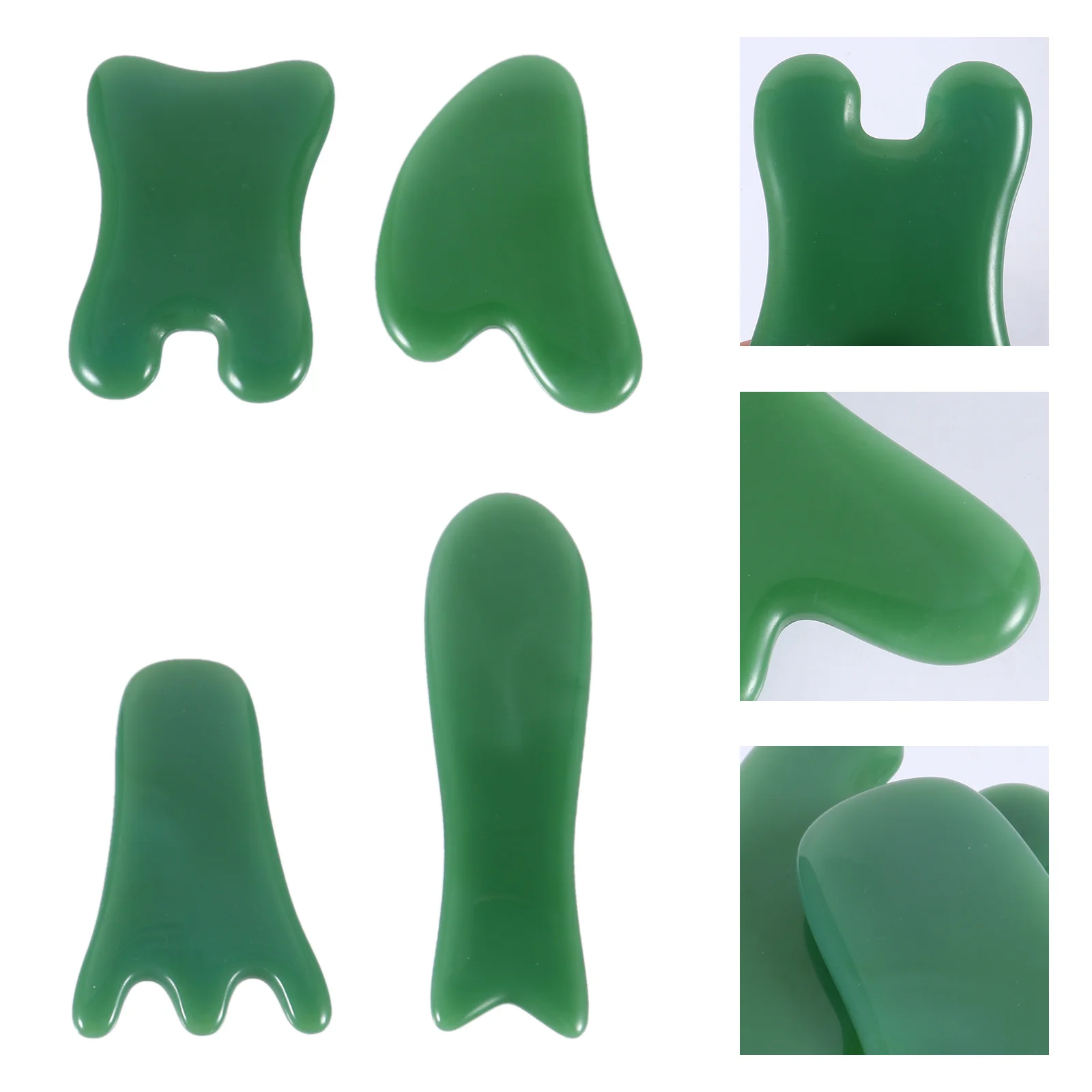 

4pcs Jade Scraping Board Face and Body Tool for Girls