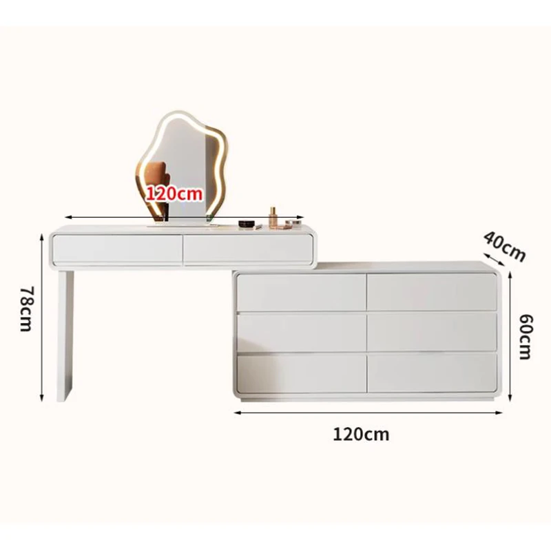 Туалетные столики в кремовом стиле комоды винтажные шкафы для хранения вещей