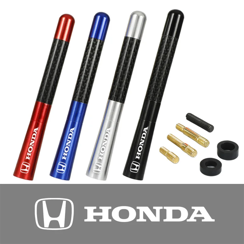 Автомобильная радиоантенна 12 см из углеродного волокна для Mugen Power Honda Civic Accord CRV Hrv