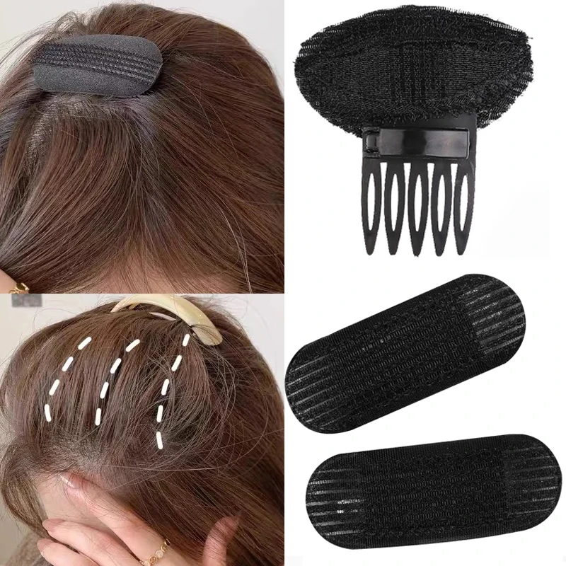 

Ladies Breathable Fluffy Hair Clips Invisible Hair Pads Root Pads Sponge Professional Makeup Comb Princess Hair Styling Tools