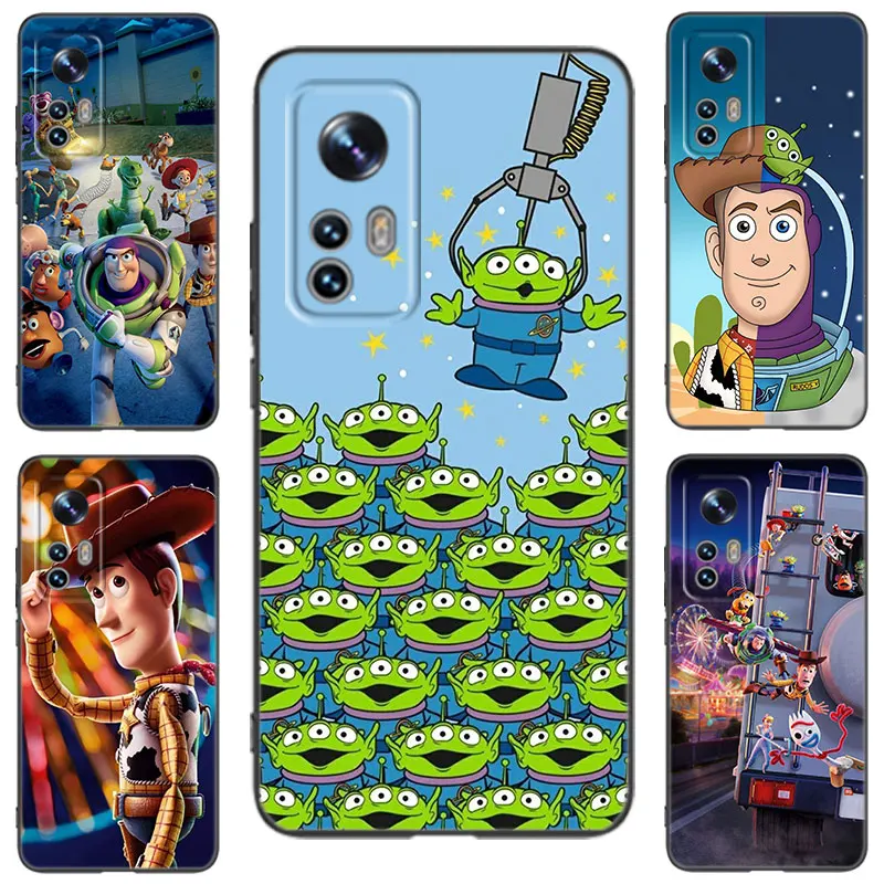 T-Toy Story W-Woody Black Phone Case For Xiaomi 10 11 13 12 Lite NE 9T 10T 11T 12T 12S 13T 14 Pro 9 SE 10i 11i 12X Civi 2 3 4 5G