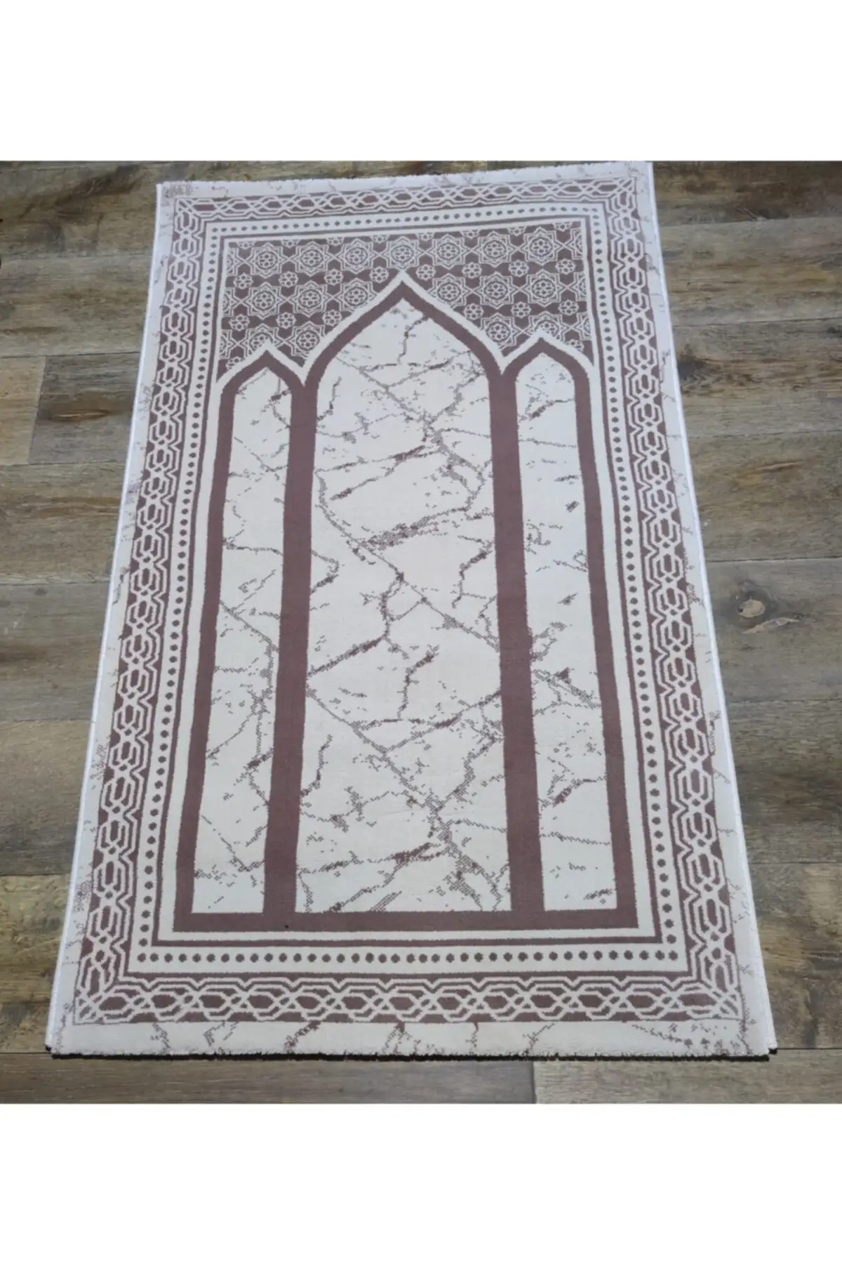 

Prayer mat Woven Carpet Namazlık Big size Beige 80x125 Polypropylene Square Base Modern Saçaksız Machine Made Carpet & Rug