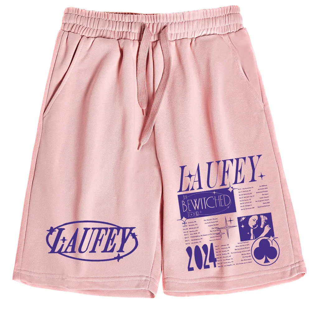 Laufey Tour 2024 короткие брюки мужские женские уличные повседневные свободные пляжные