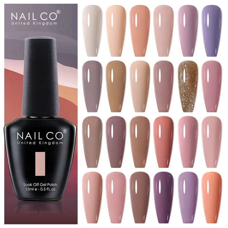 NAILCO 15 мл Гель-лак для ногтей зимние телесные цвета гибридная фотолампа грунтовка