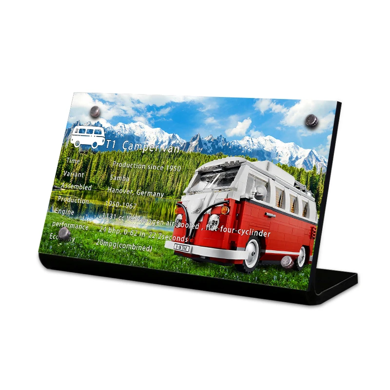 

Акриловый стенд для 10220 Volkswagen T1, игрушечные строительные блоки для кемпера